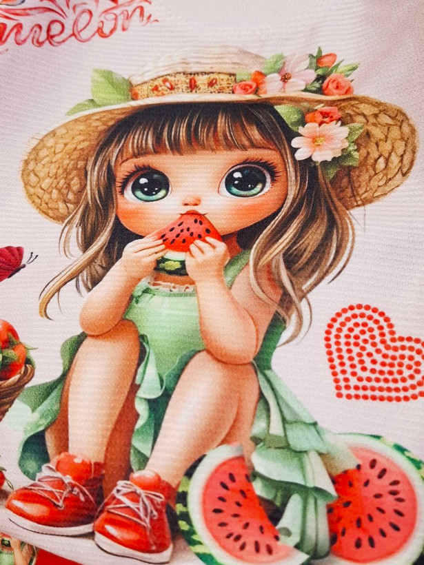 ست بلوز شلوار هندوانه ای _ 102507