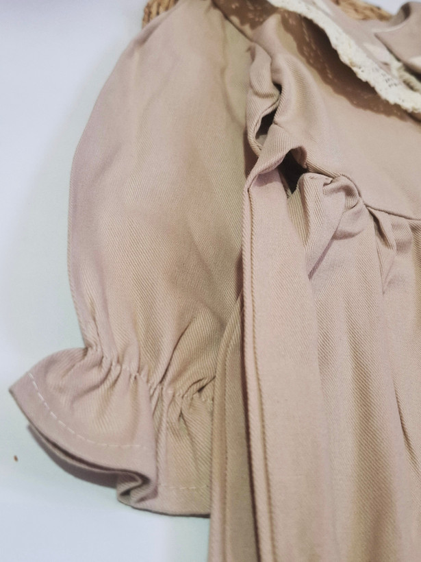 سارافون دخترانه کتان